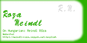 roza meindl business card